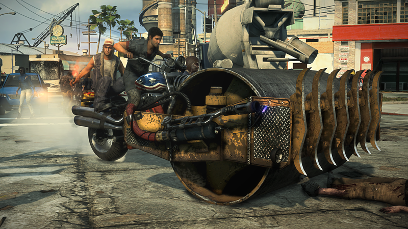 Illustration for article titled Say Hello to Dead Rising 3’s Craziest Weapons (and Co-Op Buddy)